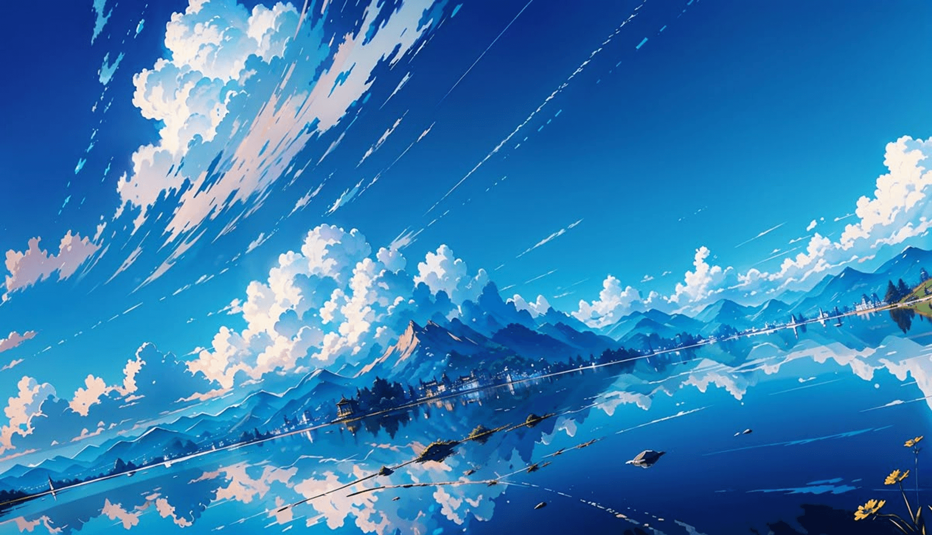 Anime Sky Background