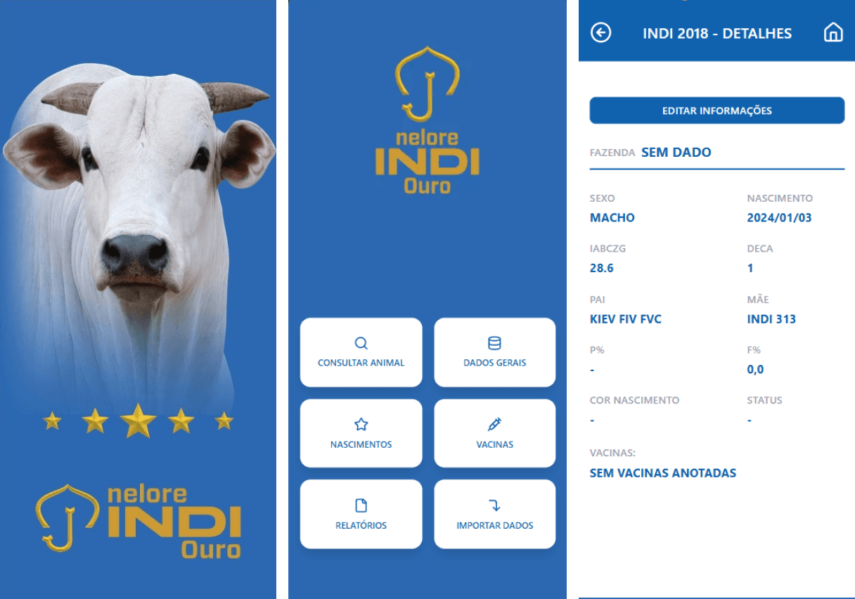 Nelore INDI Ouro App - Mobile